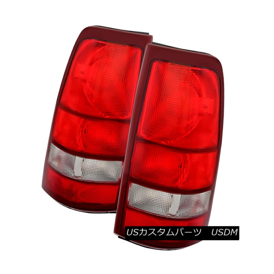 テールライト 99-02 Silverado 99-03 Sierra 1500/2500/3500 Factory Style Red Clear Tail Lights 99-02 Silverado 99-03 Sierra 1500/2500/3500工場風レッドクリアテールライト 【並行輸入品】