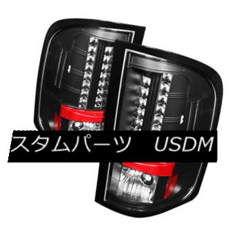 テールライト Chevy 09-10 Silverado 1500/2500/3500 Black LED Rear Tail Light Lamp Set シェビー09-10 Silverado 1500/2500/3500ブラックLEDリアテールライトランプセット 【並行輸入品】
