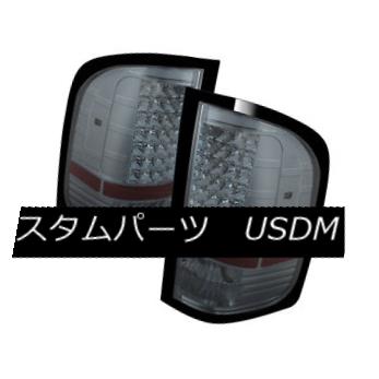 テールライト Chevy 07-14 Silverado 1500 2500HD 3500HD Smoked LED Rear Tail Lights Brake Lamp Chevy 07-14 Silverado 1500 2500HD 3500HDスモークLEDリアテールライトブレーキランプ 【並行輸入品】