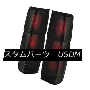 テールライト Fit Nissan 86-97 Hardbody Black Smoke Euro Style Rear Tail Lights Brake Lamp Set フィット日産86-97ハードボディ黒煙ユーロスタイルリアテールライトブレーキランプセット 【並行輸入品】