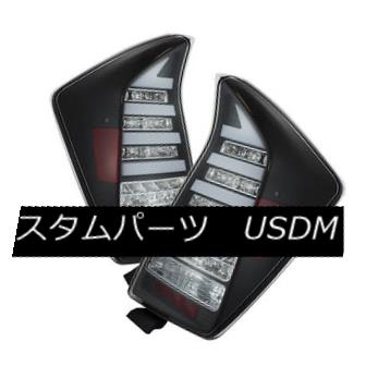 テールライト Toyota 10-11 Prius Black LED Tube Style Rear Tail Brake Lights Base Premium トヨタ10-11プリウスブラックLEDチューブスタイルリアテールブレーキライトベースプレミアム 【並行輸入品】
