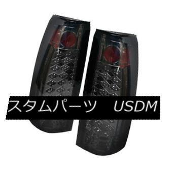 テールライト Chevy GMC 88-98 C/K Series Suburban Yukon Tahoe Smoke LED Rear Tail Lights シボレーGMC 88-98 C / Kシリーズ郊外ユーコンタホ煙LEDリアテールライト 【並行輸入品】