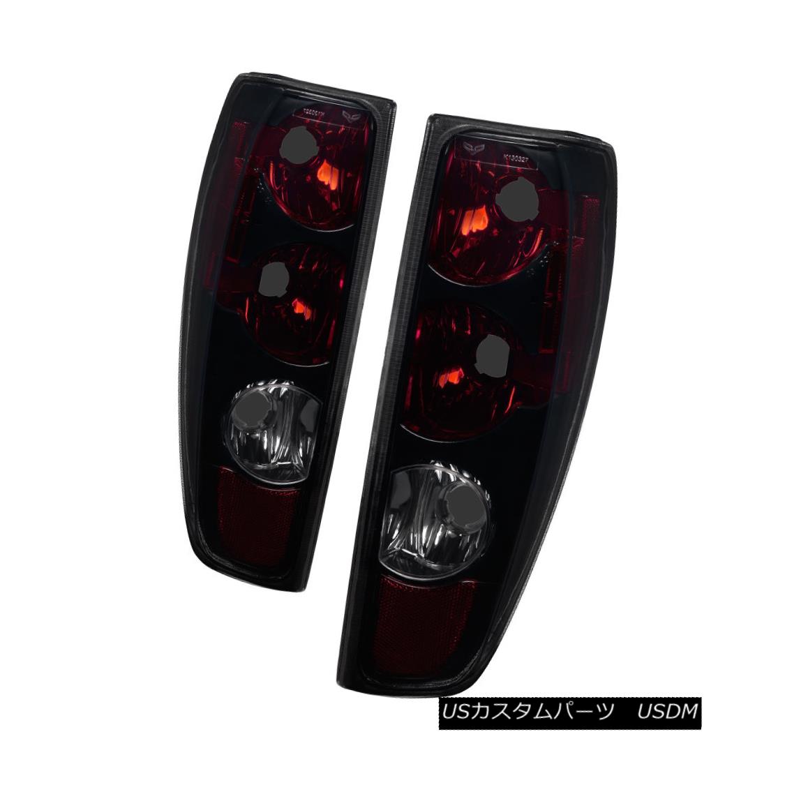 テールライト Chevy Colorado GMC Canyon 04-12 Black Housing Smoke Lens Tail Brake Lights Set シボレーコロラド州GMCキャニオン04-12ブラックハウジングスモークレンズテールブレーキライトセット 【並行輸入品】