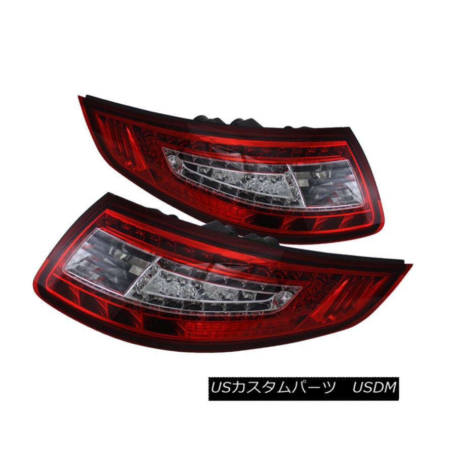 テールライト Porsche 05-08 997 911 Carrera GT2 GT3 Red Clear LED Tail Brake Lights Pair Set ポルシェ05-08 997 911カレラGT2 GT3レッドクリアLEDテールブレーキライトペア 【並行輸入品】