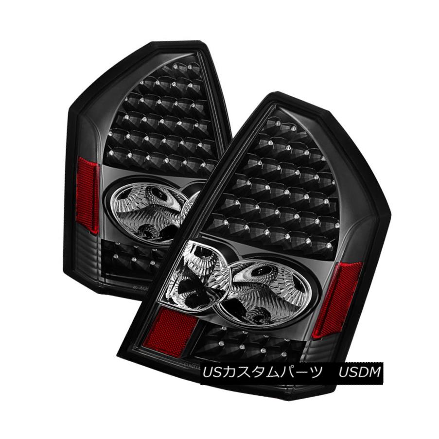 テールライト Chrysler 05-07 300C Black LED Rear Tail Brake Lights Set Heritage SRT8 クライスラー05-07 300CブラックLEDリアテールブレーキライトセットHeritage SRT8 【並行輸入品】 42,108円