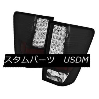 テールライト Fit Nissan 04-14 Titan Black LED Rear Tail Lights Brake Lamp Set Pick up フィット日産04-14タイタンブラックLEDリアテールライトブレーキランプセットピックアップ 【並行輸入品】