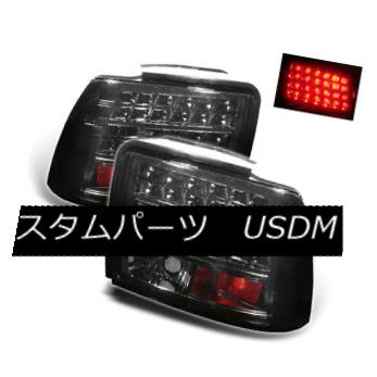 テールライト Ford 99-04 Mustang Smoke LED Rear Tail Lights Brake Lamp Set GT GTS SVT March フォード99-04ムスタングスモークLEDリアテールライトブレーキランプセットGT GTS SVT 3月 【並行輸入品】