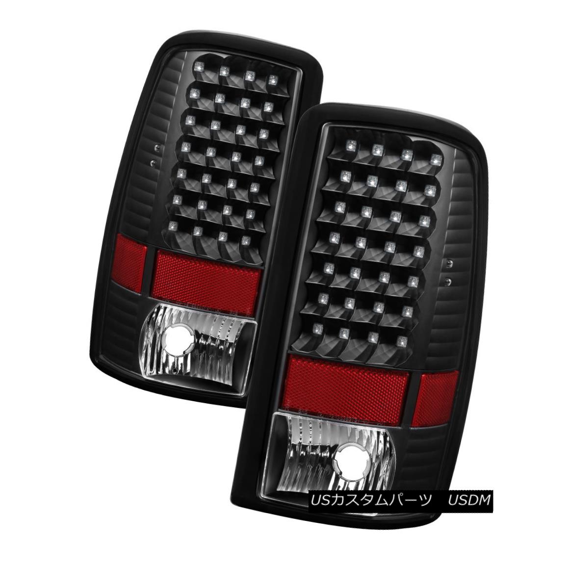 テールライト Chevy 00-06 Suburban Tahoe Yukon Black LED Rear Tail Lights Set LS LT SLT SLE Chevy 00-06 Suburban Tahoe YukonブラックLEDリアテールライトセットLS LT SLT SLE 【並行輸入品】