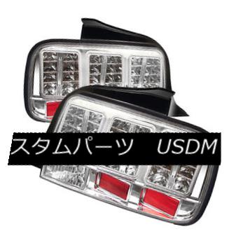 テールライト Ford 05-09 Mustang Chrome LED Euro Style Rear Tail Lights Brake Lamp Set フォード05-09 MustangクロームLEDユーロスタイルリアテールライトブレーキランプセット 【並行輸入品】