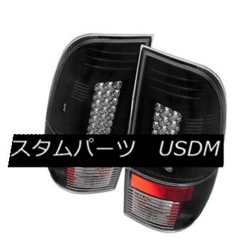 テールライト Ford 97-03 F150 99-07 F250/350/450/550 SuperDuty Black LED Rear Tail Lights Lamp フォード97-03 F150 99-07 F250 / 350/450/5 50 SuperDuty Black LEDリアテールライトランプ 【並行輸入品】