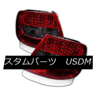 テールライト Audi 96-01 A4 00-02 S4 B5 Sedan Red & Smoke Rear LED Tail Brake Lights Audi 96-01 A4 00-02 S4 B5 Sedan Red＆amp; スモークリアLEDテールブレーキライト 【並行輸入品】