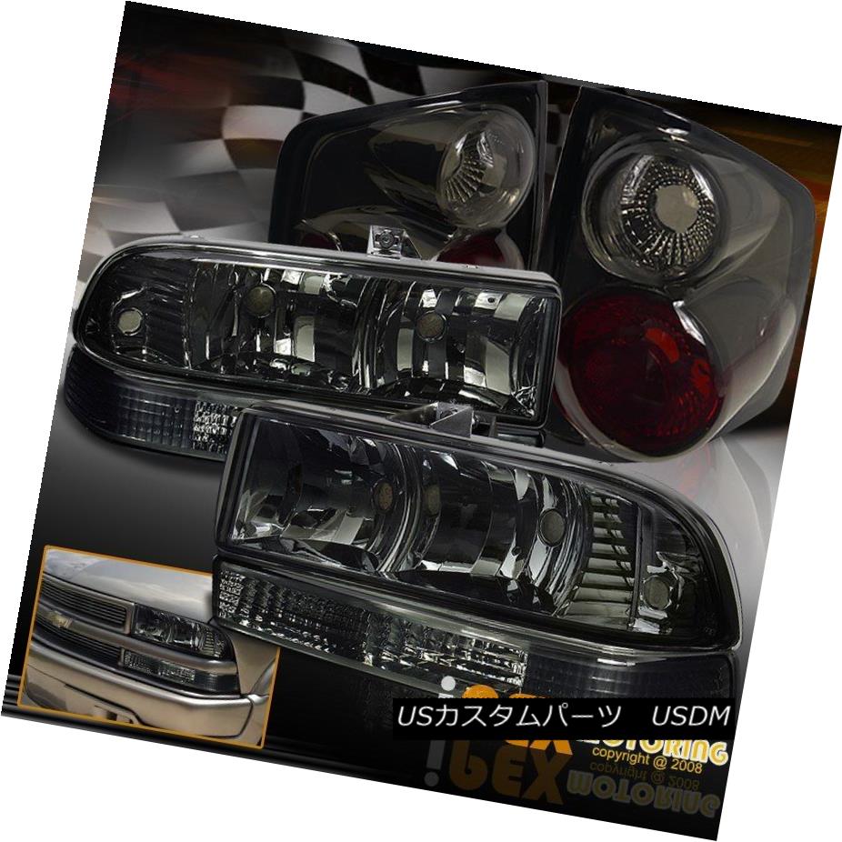 テールライト 1998-2004 Chevy S10 Smoke Euro Headlights W/ Bumper Signals + Smoke Tail Lights 1998-2004シボレーS10煙ユーロヘッドライトW /バンパーシグナル+煙テールライト 【並行輸入品】