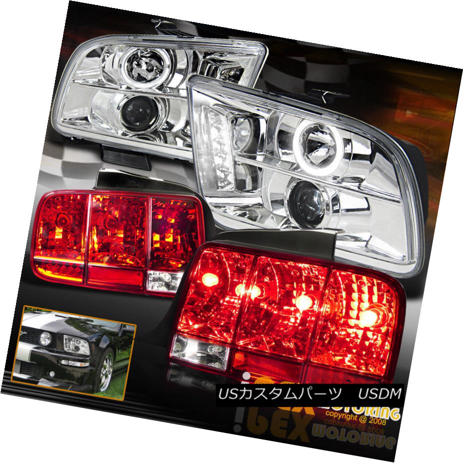 テールライト 05-09 Ford Mustang Halo Projector LED Headlights Chrome + Sequential Tail Light 05-09 Ford Mustang HaloプロジェクターLEDヘッドライトクロー
2000
ム+シーケンシャルテールライト 【並行輸入品】