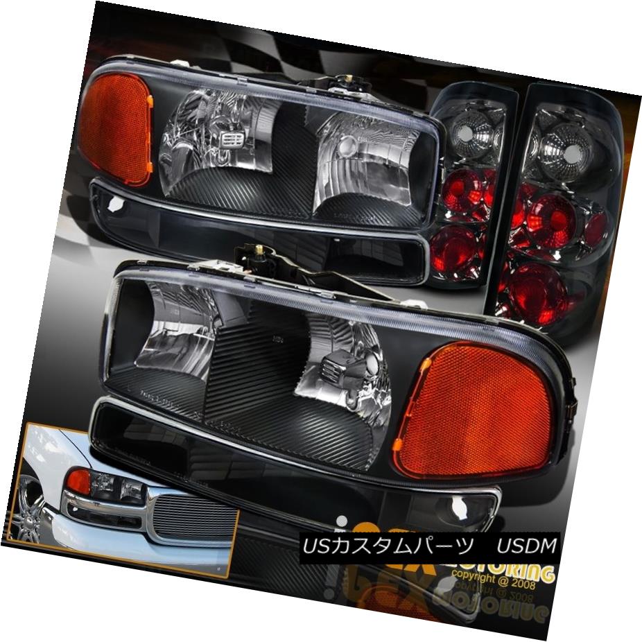 テールライト 2004-2006 GMC Sierra 1500 2500 Black Headlight + Signal Light & Smoke Tail Light 2004-2006 GMC Sierra 1500 2500ブラックヘッドライト+シグナルライト＆amp; スモークテールライト 【並行輸入品】 42,108円