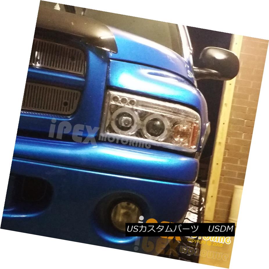 テールライト 1994-2001 Dodge Ram 1500 2500 3500 PickUp Halo Projector Chrome LED Headlights 1994-2001 Dodge Ram 1500 2500 3500 PickUp HaloプロジェクターChrome LEDヘッドライト 【並行輸入品】