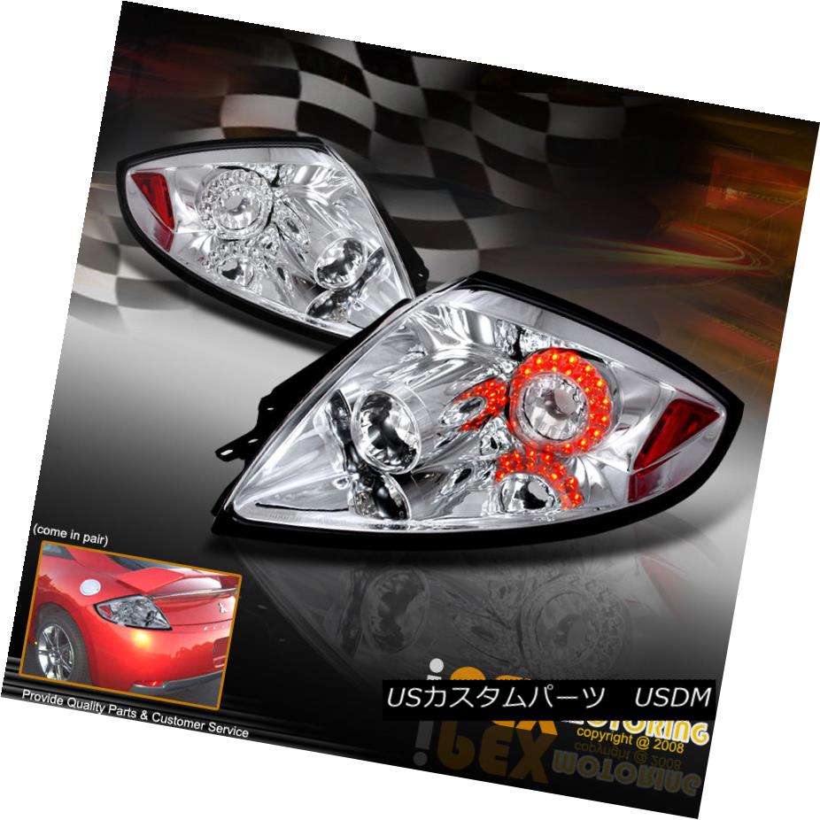 テールライト 2006-2011 Mitsubishi Eclipse JDM Chrome Altezza LED Tail Lights Brake Lamp PAIR 2006-2011三菱Eclipse JDMクロームAltezza LEDテールライトブレーキランプペア 【並行輸入品】