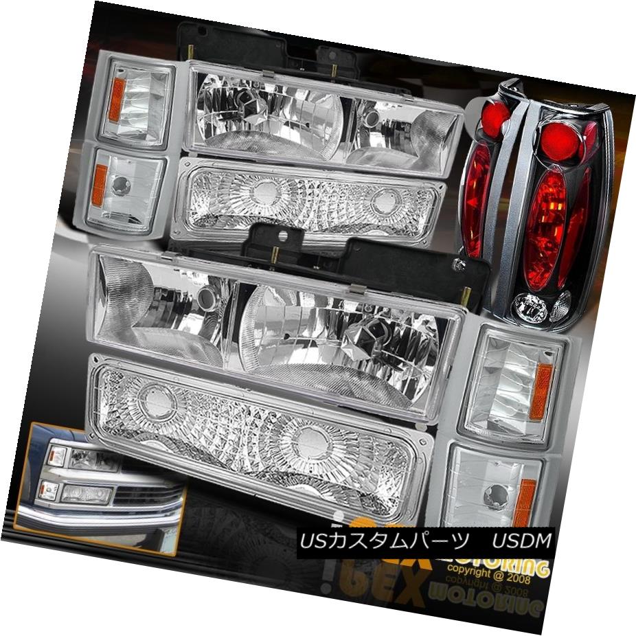テールライト 94-98 Chevy Silverado Tahoe [10PC] Chrome Headlight + Corner Signal + Tail Light 94-98 Chevy Silverado Tahoe [10PC]クロームヘッドライト+コーナー信号+テールライト 【並行輸入品】