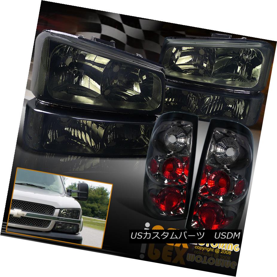 テールライト [SMOKE] 2003-2006 Chevy Silverado 1500 2500 Headlight + Tail Light +Signal Light [SMOKE] 2003-2006 Chevy Silverado 1500 2500ヘッドライト+テールライト+シグナルライト 【並行輸入品】