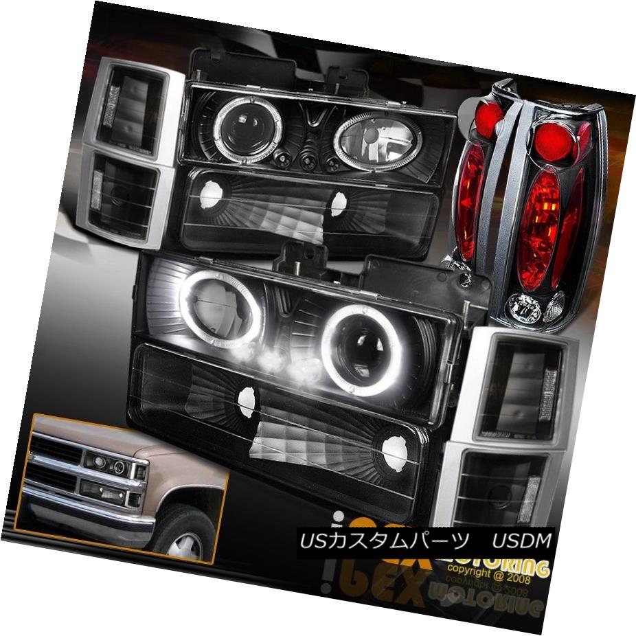 テールライト [10PC BLACK] 94-98 GMC Suburban Sierra Projector LED Headlight+Signal+Tail Light [10PC BLACK] 94-98 GMC郊外シエラプロジェクターLEDヘッドライト+サイン al +テールライト 【並行輸入品】