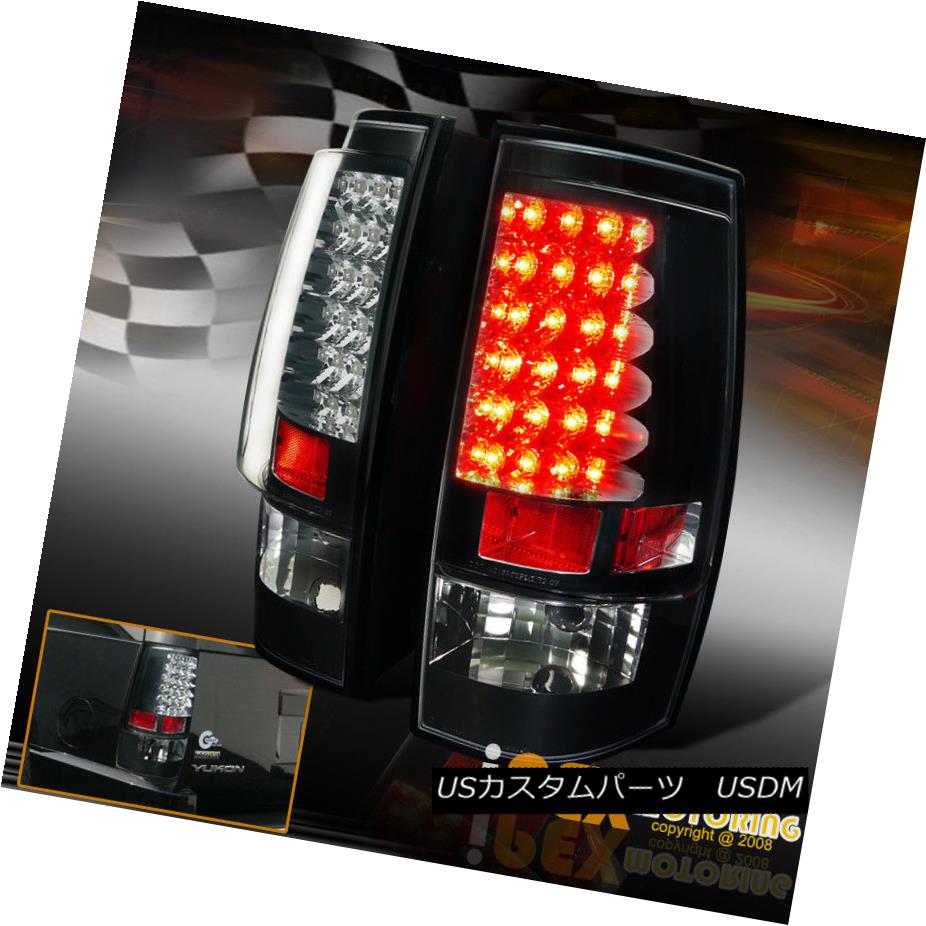 テールライト 2007-2014 Chevy Suburban Tahoe GMC Yukon 1500 2500 Black LED Tail Light Taillamp 2007-2014シボレー郊外タホGMCユーコン1500 2500ブラックLEDテールライトタイルランプ 【並行輸入品】