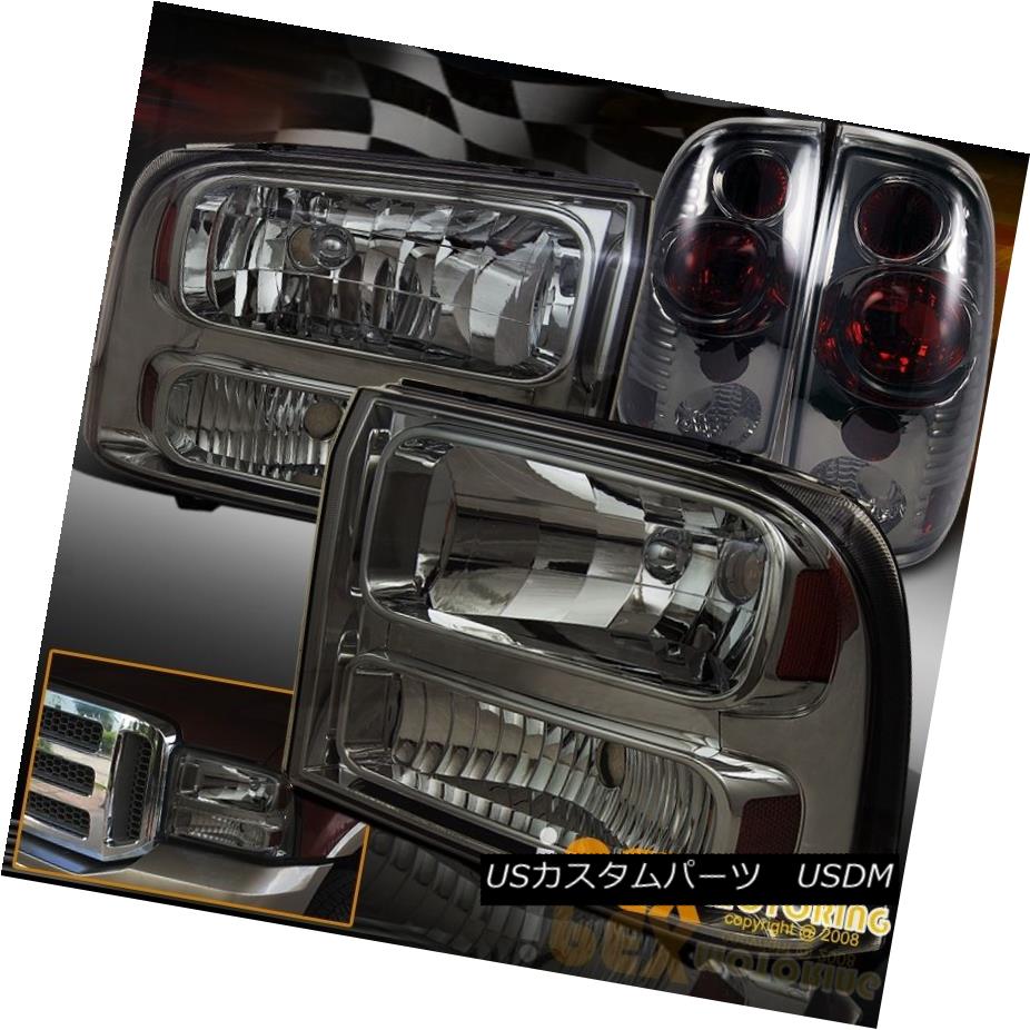 テールライト 1999-2004 Ford F250 F350 Smoke Headlights Facelift To 2007+ W/ Smoke Tail Lights 1999-2004フォードF250 F350スモークヘッドライトフェイスリフト2007+ W /スモークテールライト 【並行輸入品】