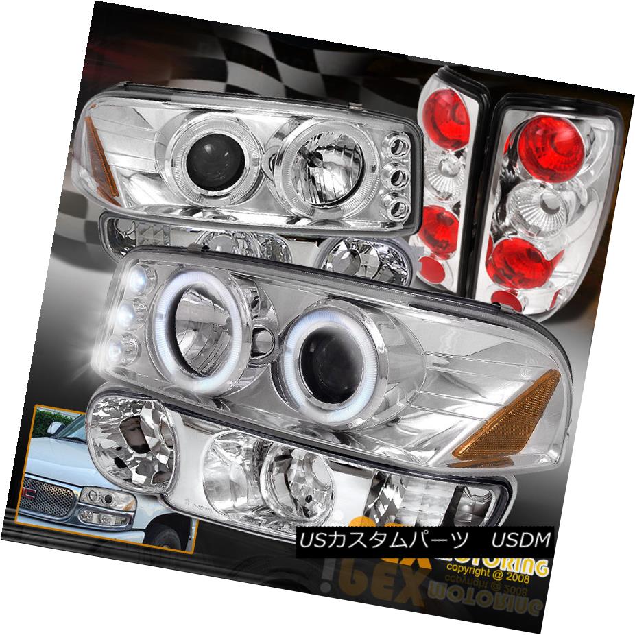 テールライト 2000-2006 GMC Yukon Denali Halo Projector LED Headlight W/ Signals + Tail Light 2000-2006 GMC Yukon Denali HaloプロジェクターLEDヘッドライトW /信号+テールライト 【並行輸入品】