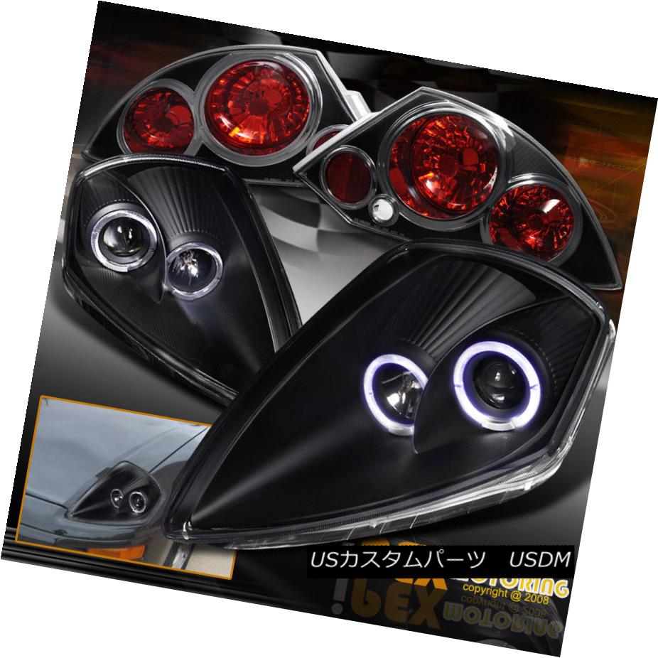 テールライト Mitsubishi 2000-2002 Eclipse [Dual Halos] Projector Black Headlight + Tail Light 三菱2000-2002 Eclipse [デュアルハロス]プロジェクターブラックヘッドライト+テールライト 【並行輸入品】