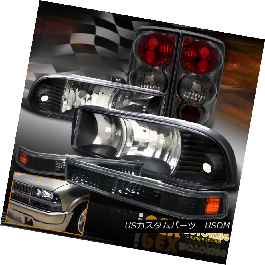 テールライト Chevy Blazer [COMPLETE 6PCS] Black Headlights + Smoke Tail Light + Signal Light シボレーブレイザー[完成品6PCS]ブラックヘッドライト+スモークテールライト+シグナルライト 【並行輸入品】
