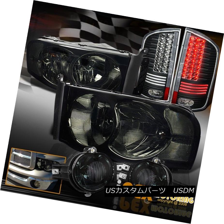 テールライト 02-05 Dodge Ram 1500/2500 Smoke Headlight & Fog Lamp + Glow Tube LED Tail Light 02-05ダッジラム1500/2500スモークヘッドライト＆amp; フォグランプ+グローチューブLEDテールライト 【並行輸入品】 54,582円