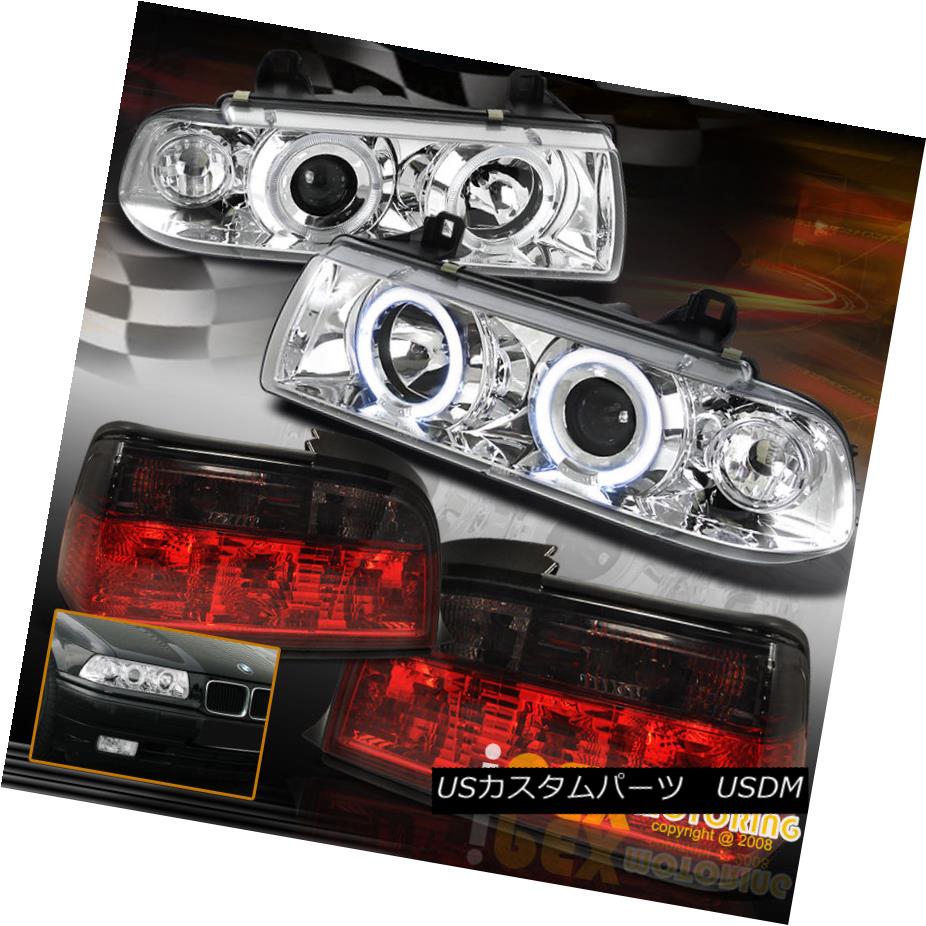 テールライト 3-SERIES 1992-1998 BMW E36 2Dr Halo Projector Chrome Headlights+Smoke Tail Light 3シリーズ1992-1998 BMW E36 2Drハロープロジェクタークロームヘッドライト+スモーク keテールライト 【並行輸入品】 50,754円