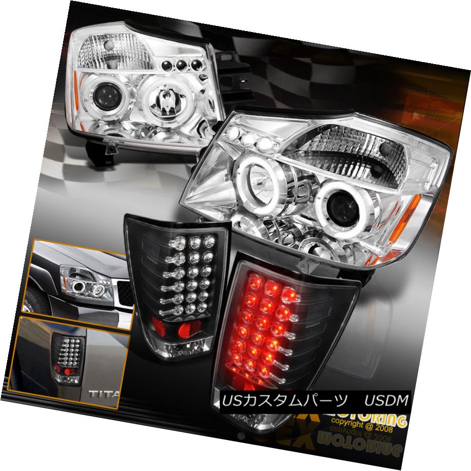 60 Off ライト ランプ Chrome Projector Halo Titan 04 14 For New テールライト Headlights Ledブラックテールライト Haloプロジェクタークロームヘッドライト 04年 14年の新バージョンtitan Lights Tail Black Led Www Wbnt Com