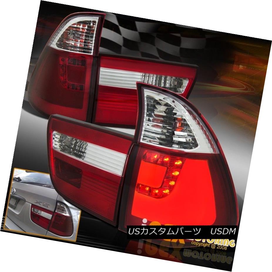 テールライト New 2000-2006 BMW X5 E53 SUV Red Super Bright LED Tail Lights 4-Pieces Set Lamp New 2000-2006 BMW X5 E53 SUVレッドスーパーブライトLEDテールライト4点セットランプ 【並行輸入品】