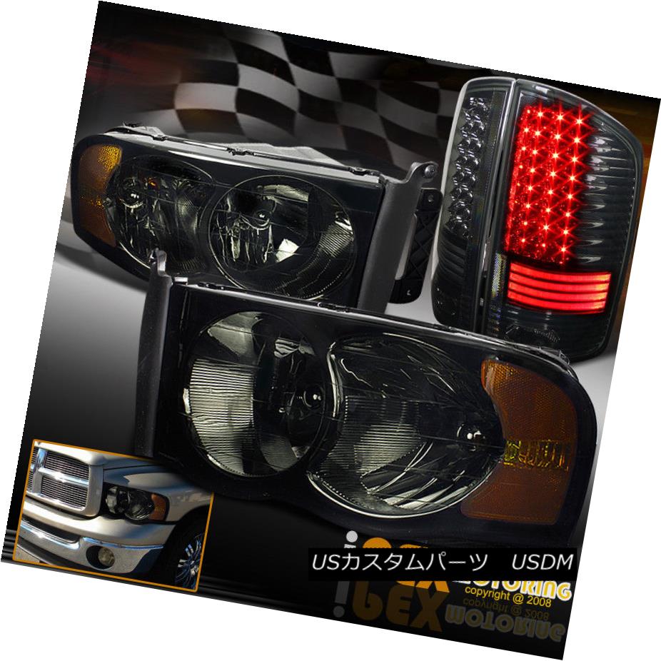 テールライト 2002-2005 Dodge Ram 1500 2500 Smoke Headlights + Charcoal Smoke LED Tail Lights 2002-2005ダッジ・ラム1500 2500スモーク・ヘッドライト+チャコール・スモークLEDテール・ライト 【並行輸入品】 49,764円