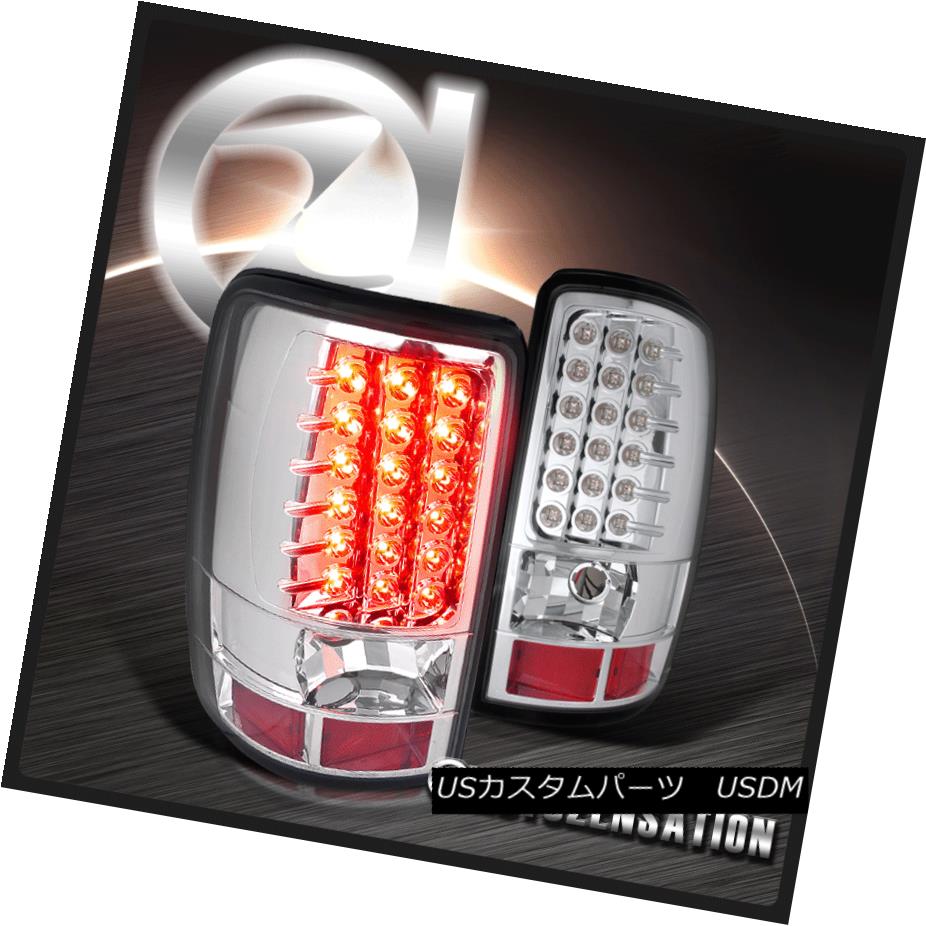 テールライト 00-06 Suburban Tahoe Yukon Denali Chrome LED Rear Tail Brake Lights 00-06郊外のタホ・ユーコンデナリ・クロームLEDリアテール・ブレーキライト 【並行輸入品】