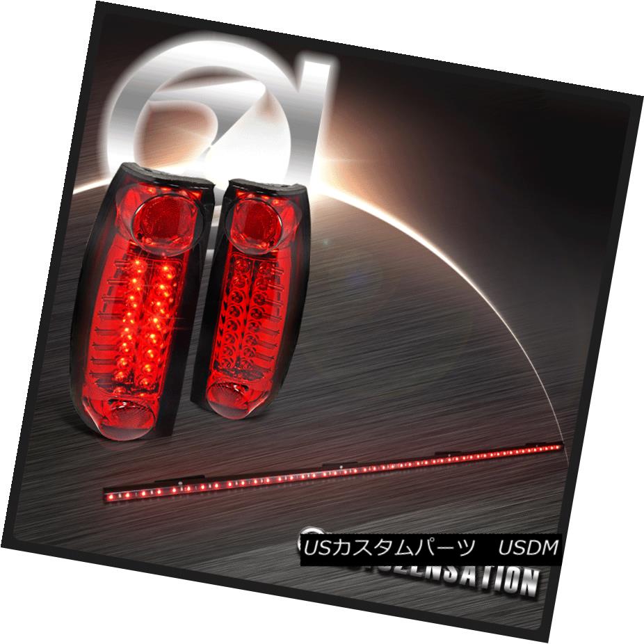 テールライト 1988-1998 Chevy GMC C10 C/K Red LED Tail Lights+49\