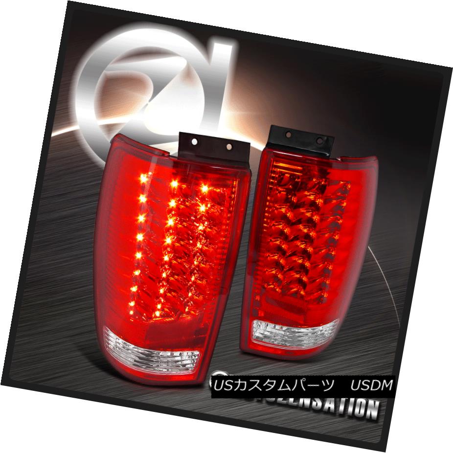 テールライト 97-02 Ford Expedition Red Lens LED Rear Tail Brake Lights Pair Lamps 97-02フォード遠征レッドレンズLEDリアテールブレーキライトペアランプ 【並行輸入品】