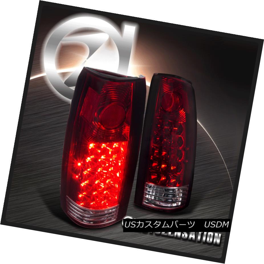 テールライト 88-98 Chevy GMC C/K C10 Silverado Seirra 1500 2500 Red LED Rear Tail Lights 88-98シボレーGMC C / K C10 Silverado Sierra 1500 2500レッドLEDリアテールライト 【並行輸入品】