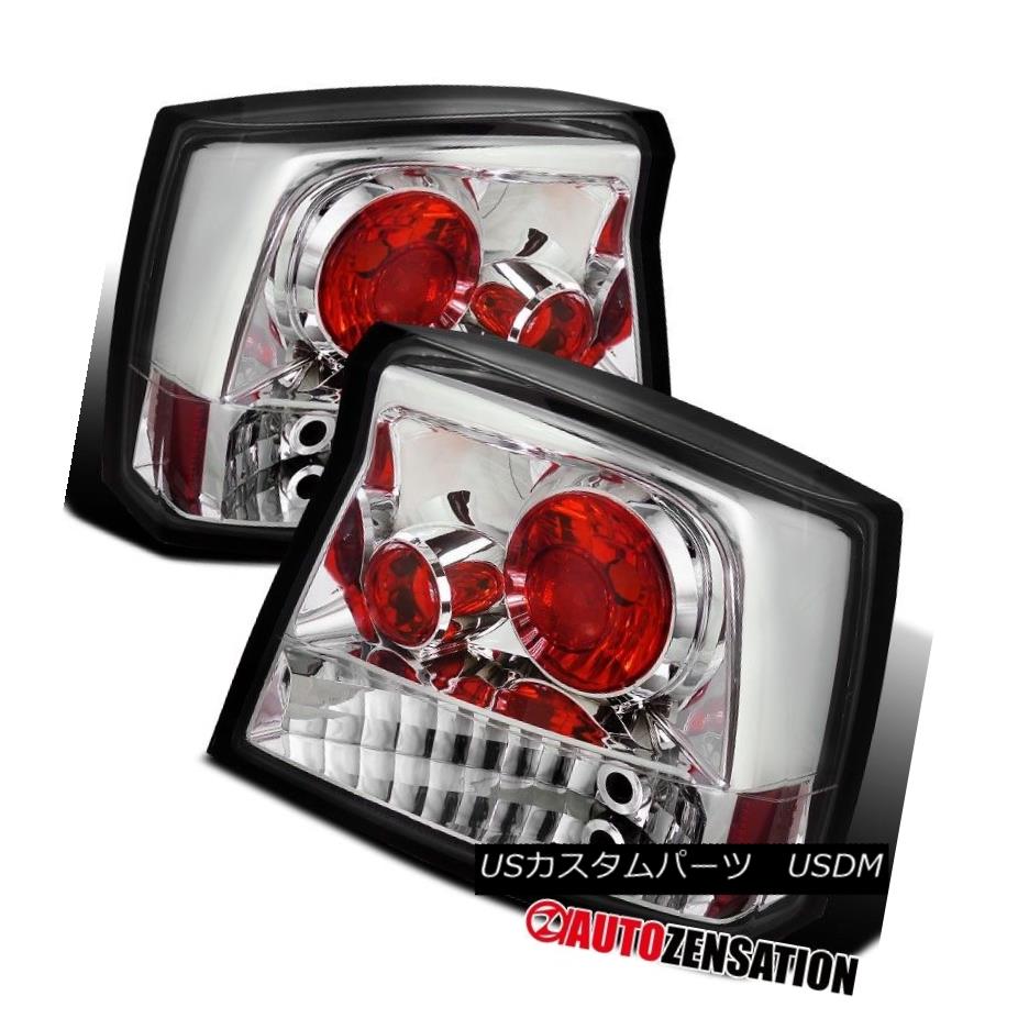 テールライト 05-08 Dodge Charger R/T SRT8 Chrome Clear Tail Rear Brake Lights 05-08ダッジチャージャーR / T SRT8クロームクリアテールリアブレーキライト 【並行輸入品】