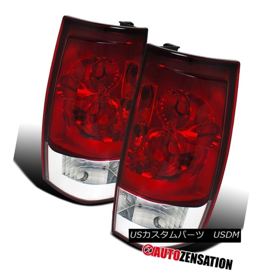 テールライト Chevy 07-14 Tahoe Suburban GMC Yukon XL Red Clear Rear Tail Brake Lights シボレー07-14タホ郊外GMCユーコンXLレッドクリアリアテールブレーキライト 【並行輸入品】