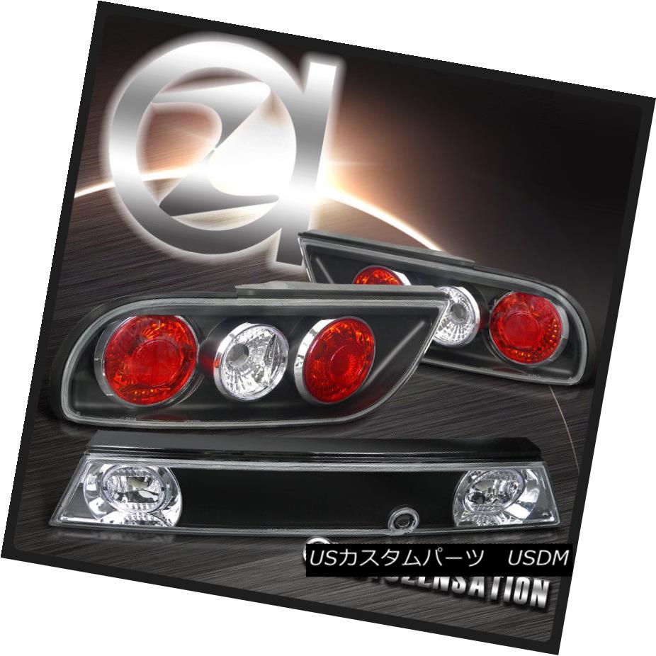 テールライト Fit 89-94 Nissan 240SX 3Dr Hatchback Black Rear Tail Brake Center Truck Lights フィット89-94日産240SX 3Drハッチバックブラックリアタイルブレーキセンタートラックライト 【並行輸入品】