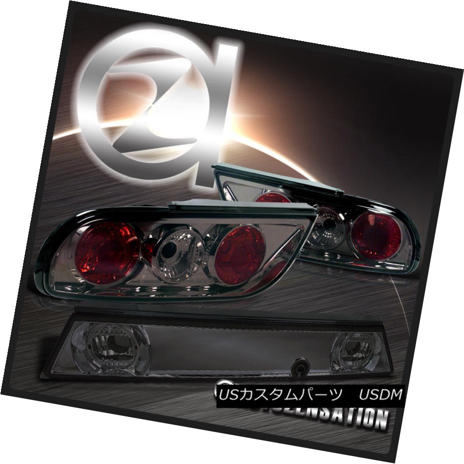 テールライト For 89-94 Nissan 240SX S13 Hatchback JDM Smoke Tail Lights+Center Trunk Piece 89-94日産240SX S13ハッチバックJDMスモークテールライト+センタートランクピース 【並行輸入品】