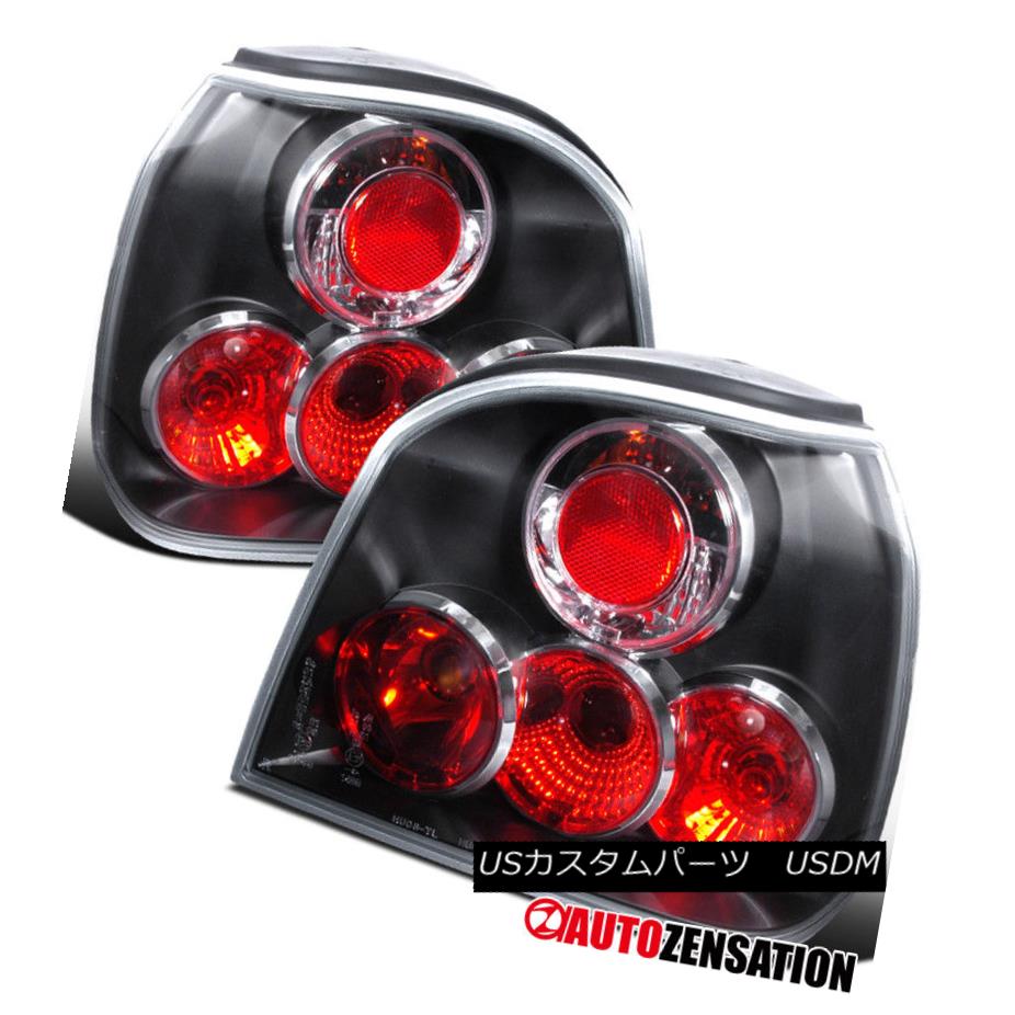 テールライト For 93-98 VW Golf MK3 GTI Euro Black Rear Altezza Tail Brake Lights Pair 93-98 VWゴルフMK3 GTIユーロブラックリアアルテッツァテールブレーキライトペア 【並行輸入品】