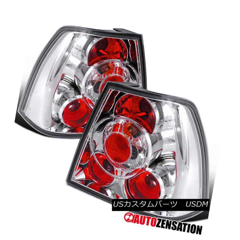 テールライト For 99-04 VW Jetta Bora MK4 Euro Chrome Clear Tail Lights Rear Brake Lamp 99-04 VW Jetta Bora MK4ユーロクロームクリアテールライトリアブレーキランプ用 【並行輸入品】