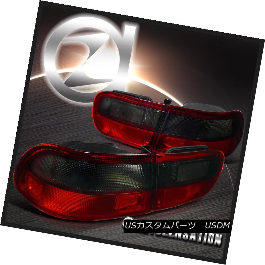 テールライト For 1992-1995 Honda Civic 2/4dr Red & Smoke Lens Tail Lights Brake Rear Lamps 1992?1995年ホンダシビック2 / 4drレッド＆amp; スモークレンズテールライトブレーキリアライト 【並行輸入品】