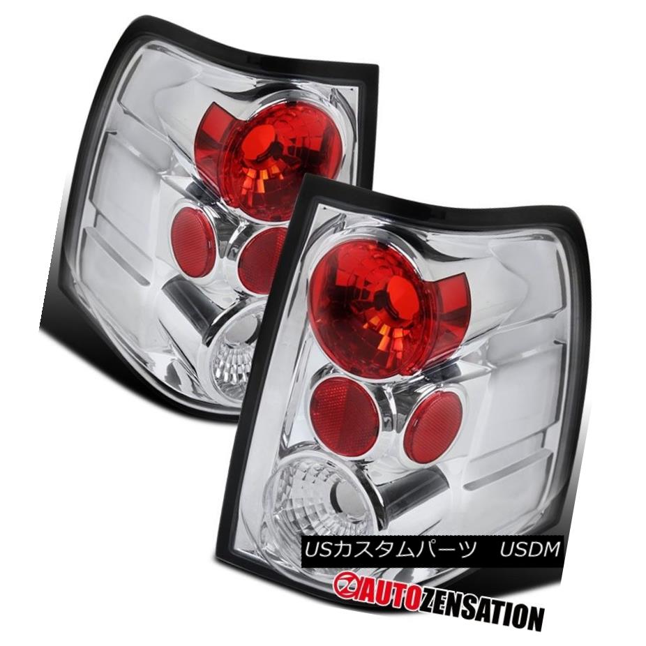 テールライト 03-06 Ford Expedition Chrome Clear Altezza Rear Tail Brake Lights Pair 03-06フォード遠征クロムクリアAltezzaリアテールブレーキライトペア 【並行輸入品】
