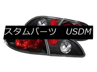 テールライト ANZO 221115 Set of 2 Black Tail Lights for 1998-2002 Toyota Corolla ANZO 221115 1998-2002トヨタカローラ用の2つの黒いテールライトのセット 【並行輸入品】