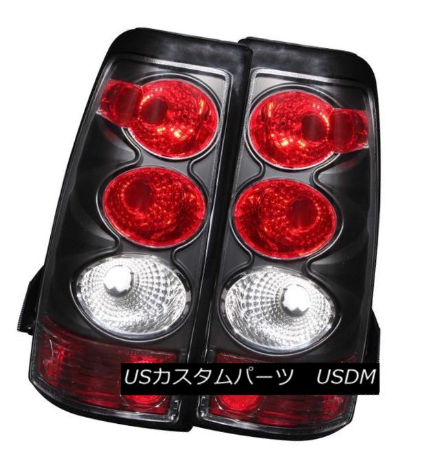 テールライト ANZO 211022 Set of 2 Black Tail Lights for 2003-2006 Chevy Silverado 1500/2500 ANZO 211022 2003-2006 Chevy Silverado 1500/2500用の2つの黒いテールライトのセット 【並行輸入品】