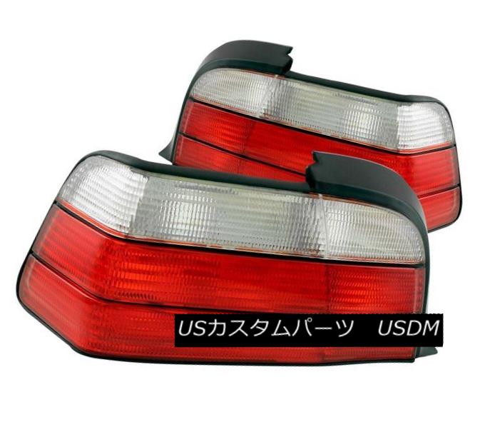 テールライト ANZO 221215 Set of 2 Red/Clear Lens Tail Lights for 92-98 BMW 3-Series 2-Door ANZO 221215 92-98 BMW 3シリーズ2ドア用レッド/クリアレンズテールライト2個セット 【並行輸入品】