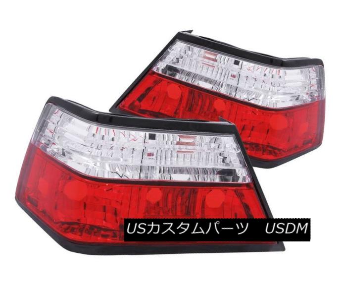 テールライト Anzo 221159 Set of 2 Red/Clear Tail Lights for 86-95 Mercedes Benz E Class W124 Anzo 221159 Mercedes Benz EクラスW124のための2つのレッド/クリアテールライトのセット 【並行輸入品】