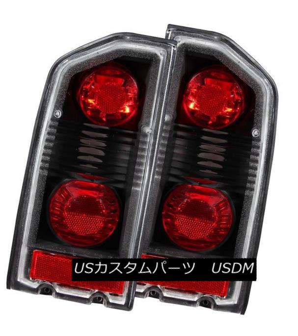 テールライト ANZO 211134 Set of 2 Black Crystal Tail Lights for 89-98 Suzuki Sidekick ANZO 211134スズキのサイドキック用の2つのブラッククリスタルテールライトのセット 【並行輸入品】